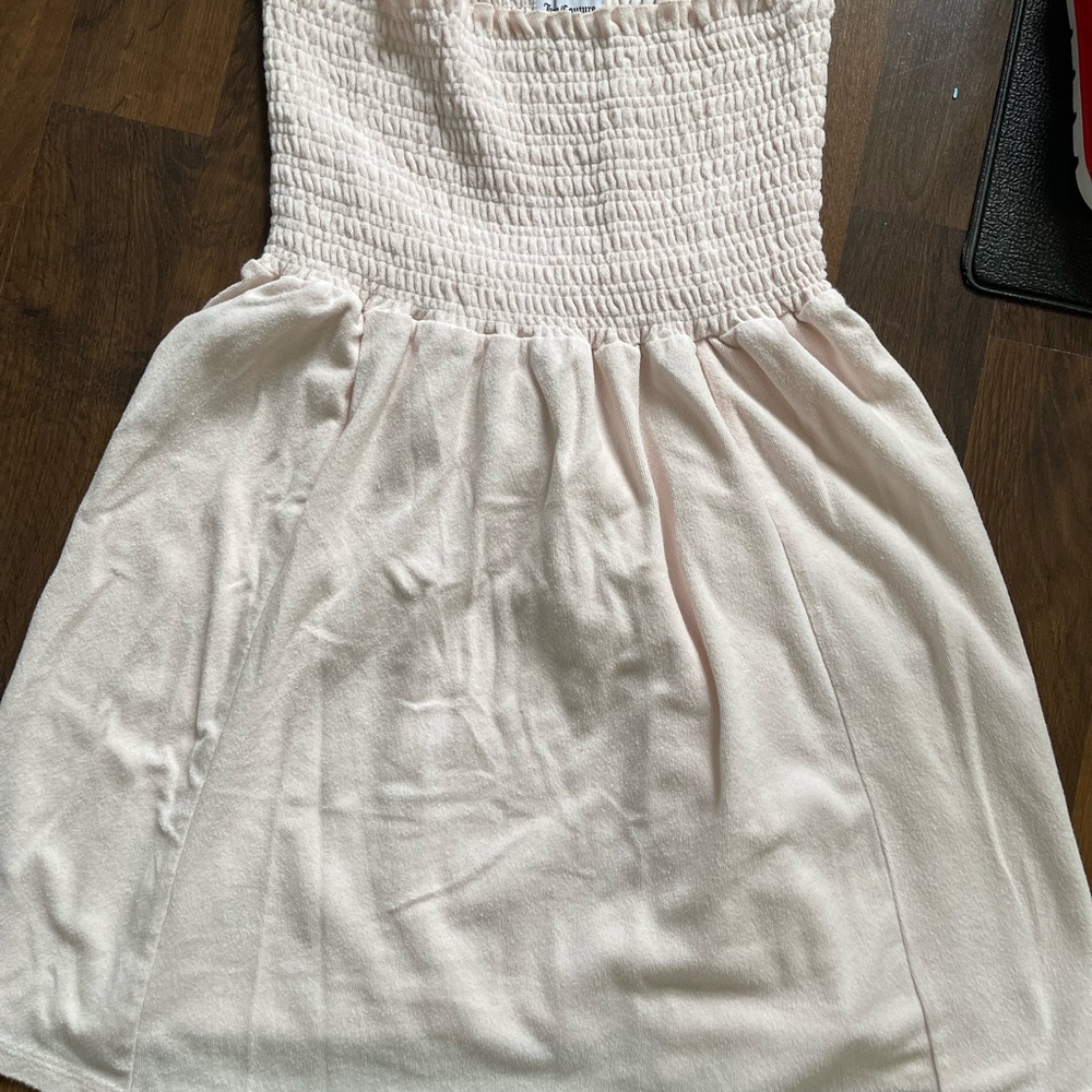 Juicy Couture Strapless Dress in Light Pink